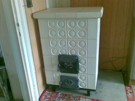 hordozható cserépkályha